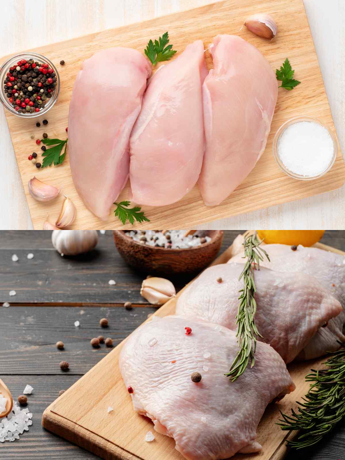 chicken breast vs chicken thigh